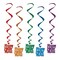 Beistle Club Pack of 30 Multi-Colored Whirls "Happy New Year" Party Decoration 33"